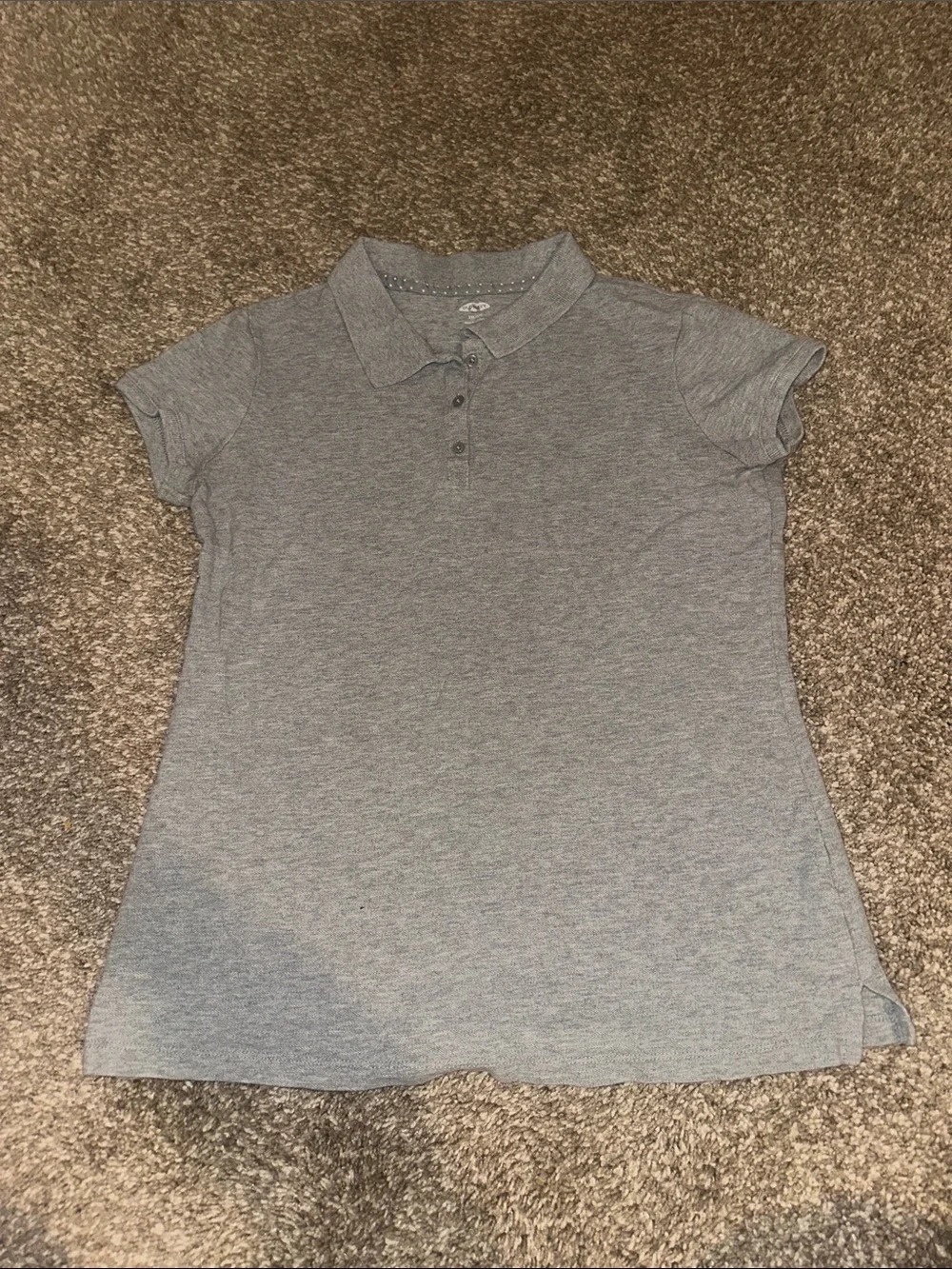 Old Navy Gray Girls' Short-Sleeve Polo Top
